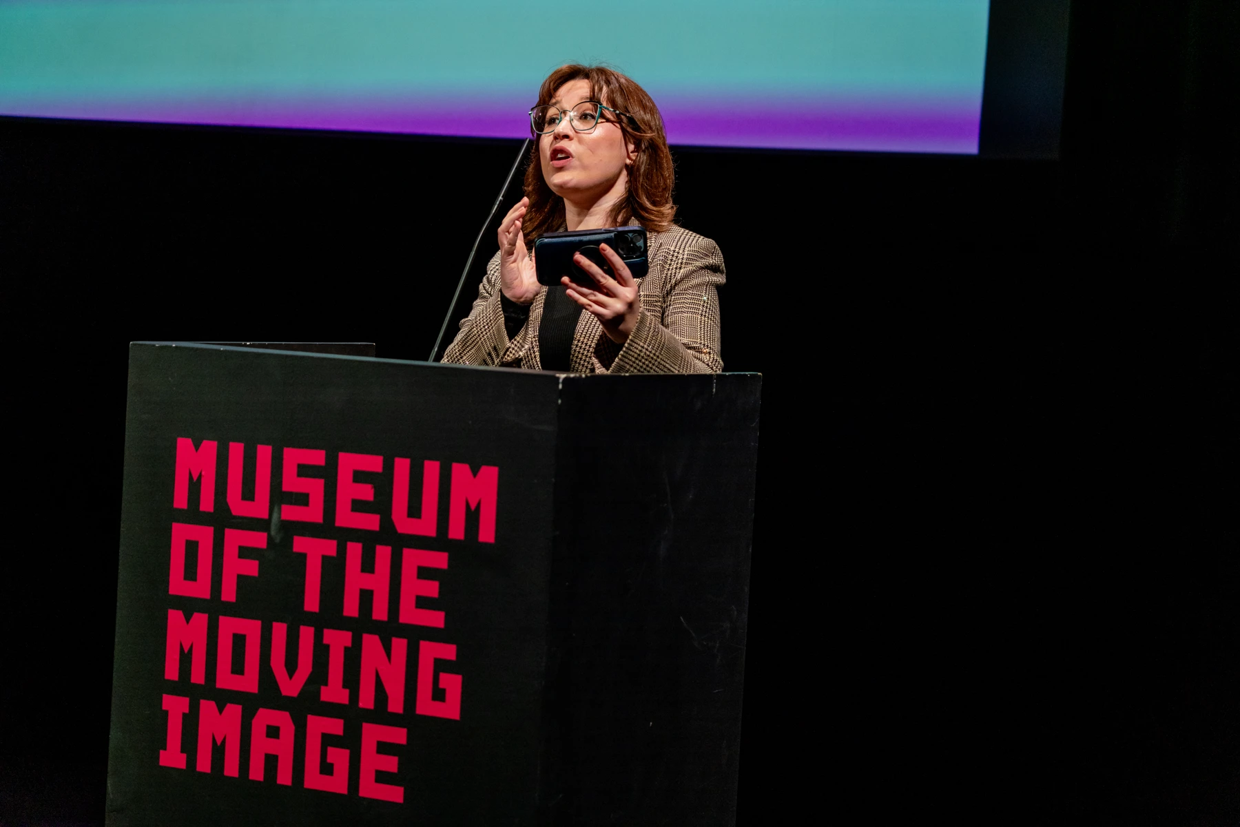 Dani Bowman at the 2026 Marvels of Media Festival, Museum of the Moving Image